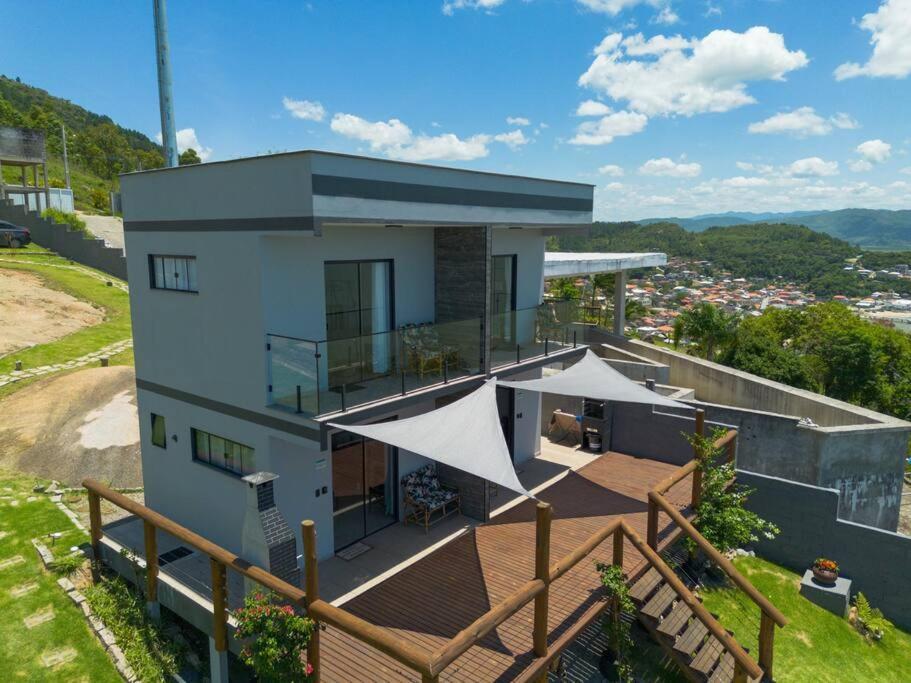 Casa Mirante Do Sol-Vista Exuberante Com Spa Governador Celso Ramos Εξωτερικό φωτογραφία